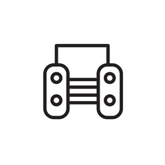 Beach Jacket Vest Outline Icon