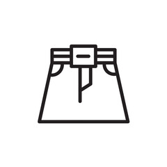 Belt Clothes Dress Outline Icon