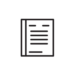 Book Catalog Document Outline Icon