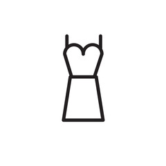 Clothing Dress Wear Outline Icon