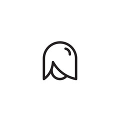 Hair Haircut Hairstyle Outline Icon