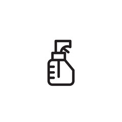 Sprayer Water Hair Outline Icon