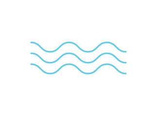 Wave icon vector. Simple wave sign.	
