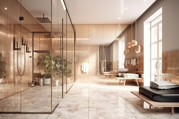 modern Luxury interior, living room decor, generative AI
