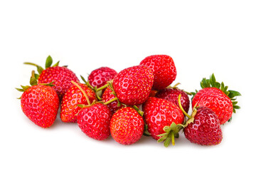 Fototapeta na wymiar Red fresh strawberry isolated on white background