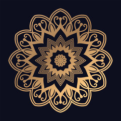 Abstract Islamic pattern mandala design illustrations background vector template