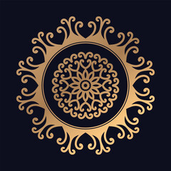 Colorful Islamic pattern mandala design illustrations background vector template