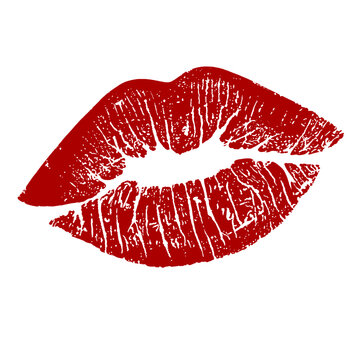 Red lips illustration