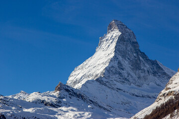 Matterhorn mountain in zermatt switzerland