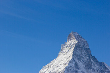Matterhorn mountain in zermatt switzerland - 597688051