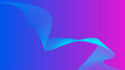 Fototapeta na wymiar blue purple tech wavy lines gradient background vector illustration