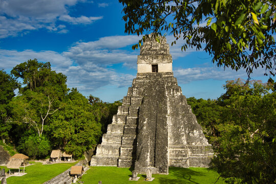 Der Große Jaguar Tempel (Maya Kultur) im Tikal Nationalpark in Guatemala