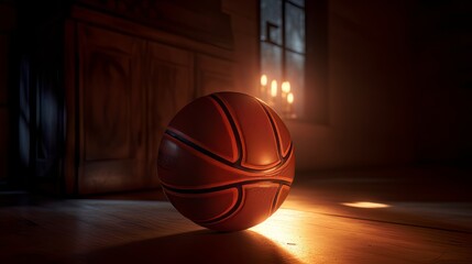 Basketball ball created by generative ai.