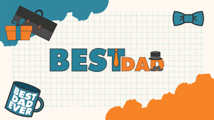 happy father's day vector design