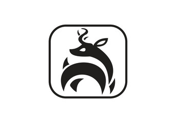 this is deer head icon design for your business