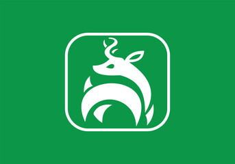 this is deer head icon design for your business