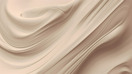 Neutral white brown colored milky velvet cream texture background.