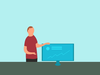 vector illustration presentation basic design