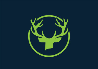 this is deer head icon design for your business