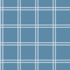 Window pane plaid seamless pattern, white and blue can be used in the design. Bedding, curtains, tablecloths