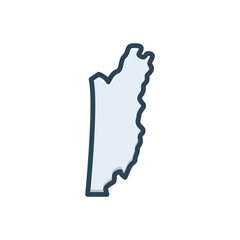 Color illustration icon for belize 