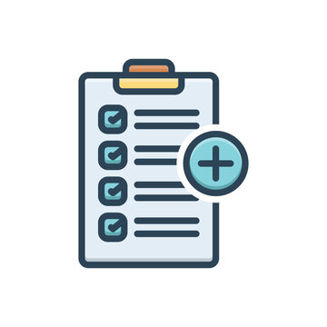 Color illustration icon for additional 