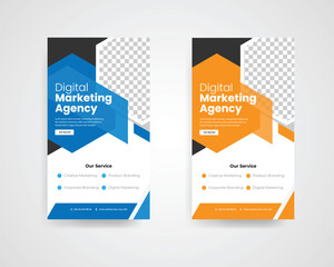 Digital marketing agency Instagram story template design 