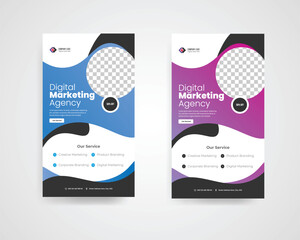 Digital marketing agency Instagram story template design 