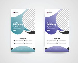 Digital marketing agency Instagram story template design 