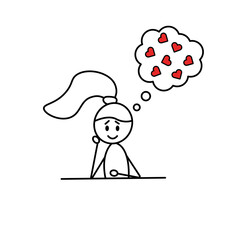 Girl in love