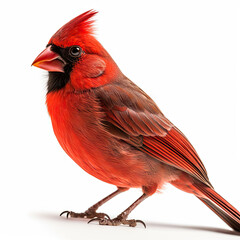 Cardinal Full Body on White Background - Made with Generative AI