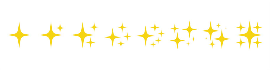 Sparkle star icon. decoration twinkle, sparkle star shiny, sparkle star icon sign and symbol. Vector illustration.