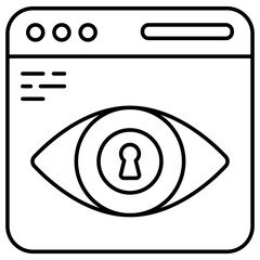 An icon design of security monitoring 
