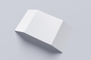 DL gate Fold Blank Mockup