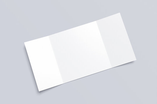 DL gate Fold Blank Mockup