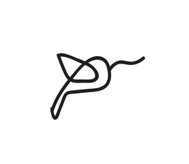 rope isolated on white