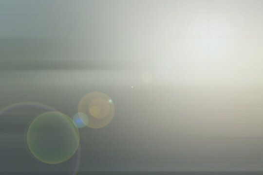 Abstract shiny spotlight background with copy space. Sun and sky backdrop with light flare. Illustration concept for graphic design, banner, poster, website, presentation or wallpaper.