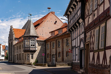 Fototapeta premium Altstadt von Northeim in Niedersachsen in Deutschland 