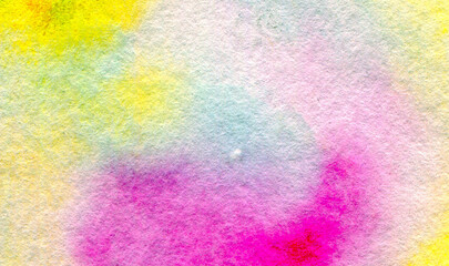 Bright watercolor colorful background. Mixed paints.