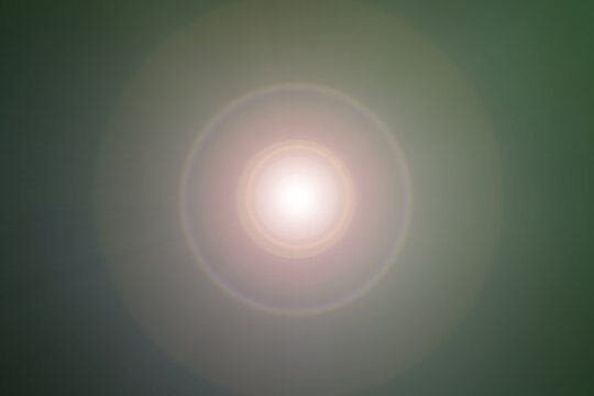 Abstract shiny spotlight background with copy space. Sun and sky backdrop with light flare. Illustration concept for graphic design, banner, poster, website, presentation or wallpaper.
