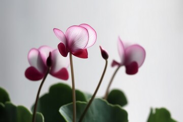 AI Generative Embrace Simple Elegance Discover the Serenity of Minimalist Photography with Cyclamen