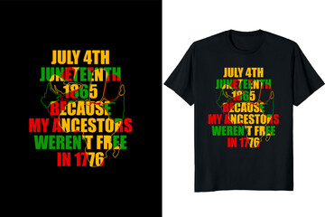 Juneteenth Day T-Shirt Design