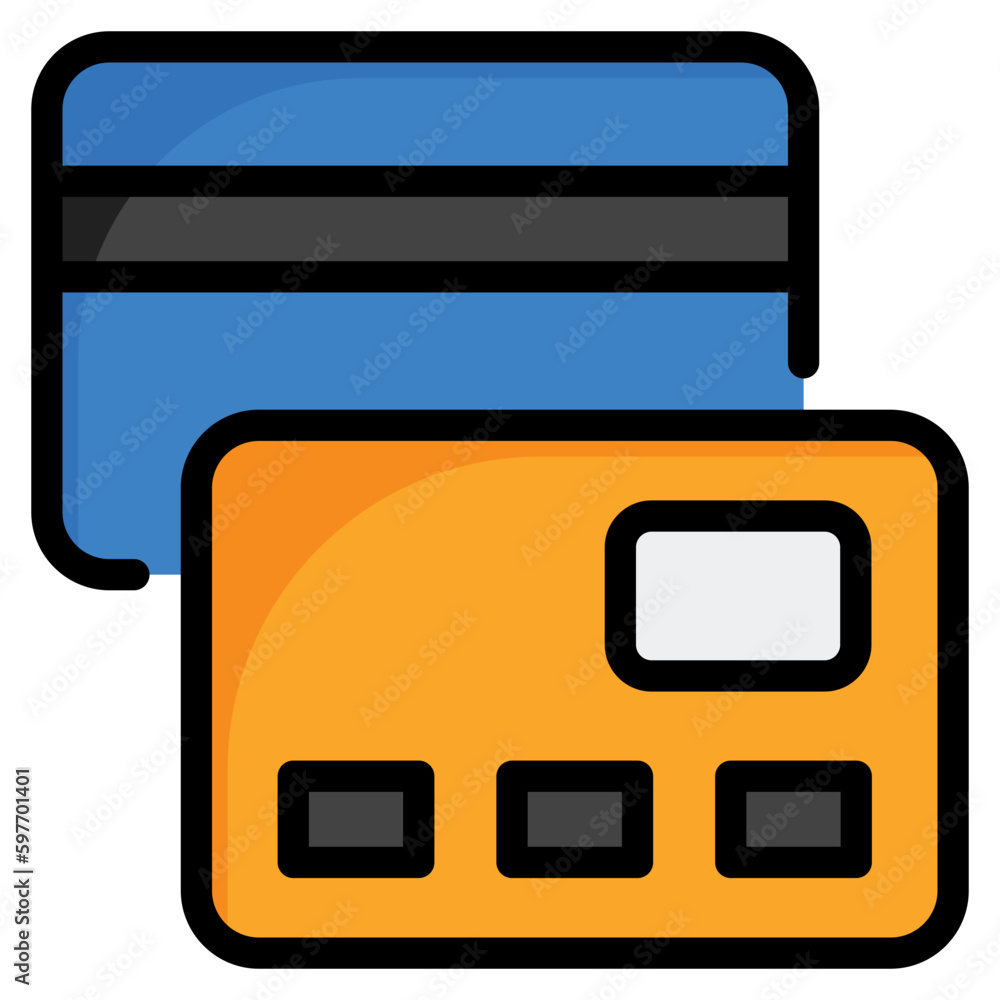 Sticker credit card icon