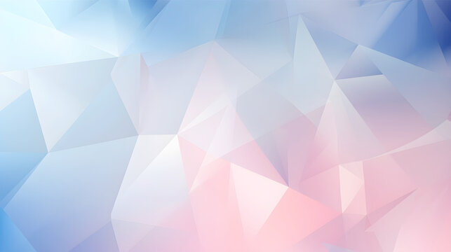horizontal abstract pink and blue background consisting of colored triangles, polygonal colored background