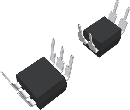 Vector design of optocoupler is a semiconductor device that allows an electrical signal to be transmitted between two isolated circuits.