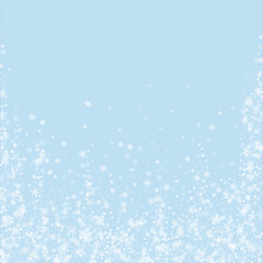 Fototapeta premium Beautiful snowfall christmas background. Subtle