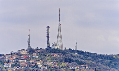 tv tower and radio tower