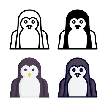 Penguin icon set collection