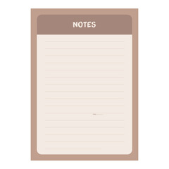 Weekly Daily planning note sheet design template