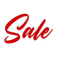 Red Sale Typography Banner Design  